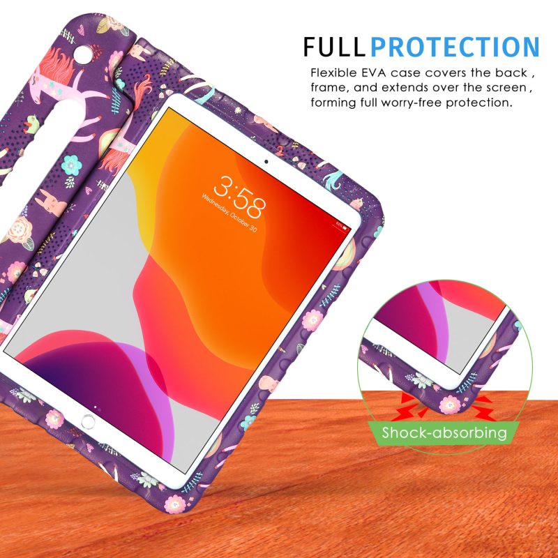 HDE iPad 9th Generation Case for Kids Shockproof iPad Cover 10.2 inch with Handle Stand - Image 41