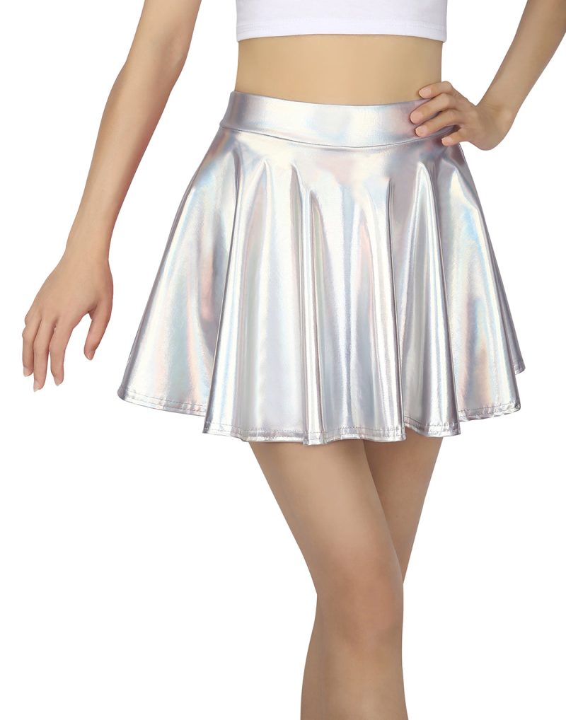 Girl's Metallic Skater Skort