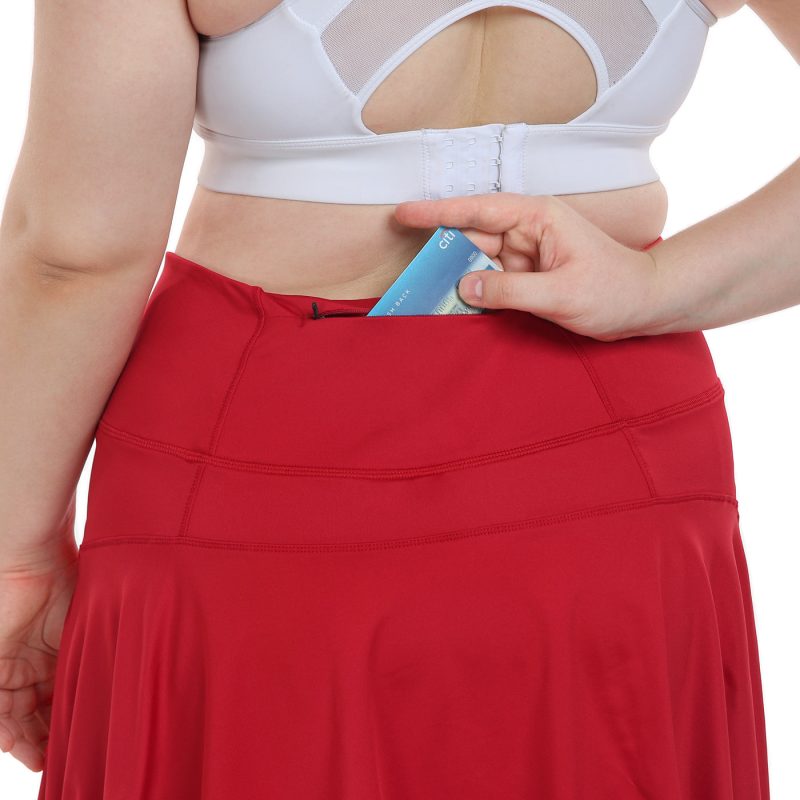 Plus Size Tennis Skort Pleated Golf Skirt with Shorts - Image 29