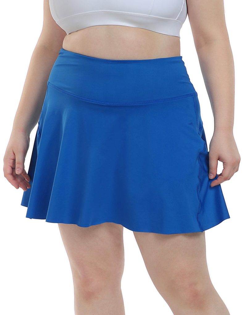 Plus Size Tennis Skort Pleated Golf Skirt with Shorts - Image 36