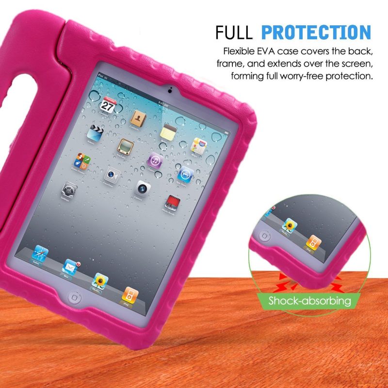 HDE Kids Case for iPad Mini 2 3 -Shock Proof Rugged Heavy Duty Impact Resistant Protective Cover Handle Stand for Apple iPad Mini 1 2 3 Retina (Black) - Image 9