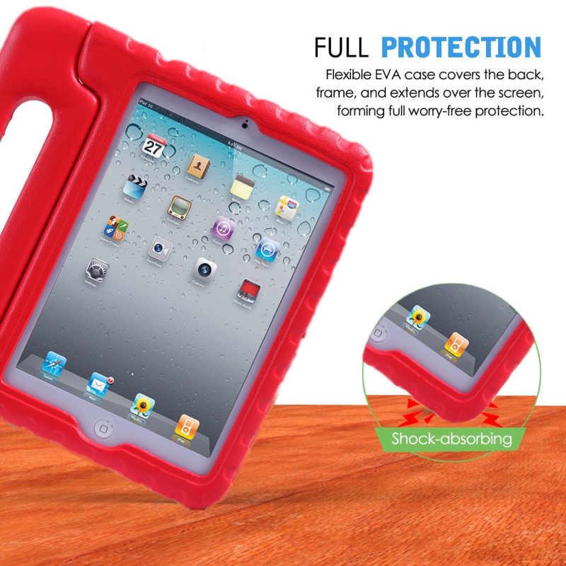 HDE Kids Case for iPad Mini 2 3 -Shock Proof Rugged Heavy Duty Impact Resistant Protective Cover Handle Stand for Apple iPad Mini 1 2 3 Retina (Black) - Image 39