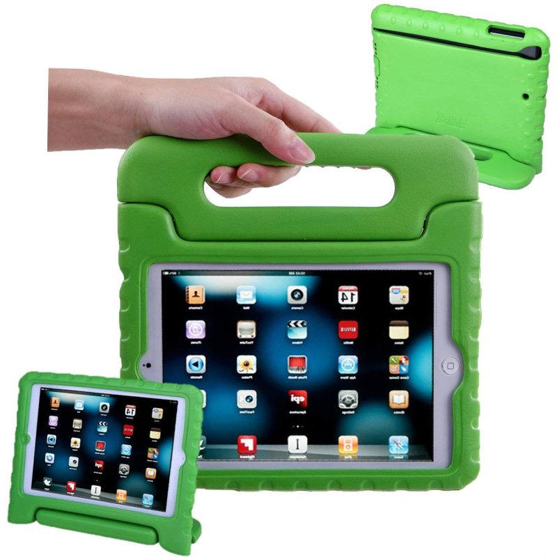 HDE Kids Case for iPad Mini 2 3 -Shock Proof Rugged Heavy Duty Impact Resistant Protective Cover Handle Stand for Apple iPad Mini 1 2 3 Retina (Black) - Image 4
