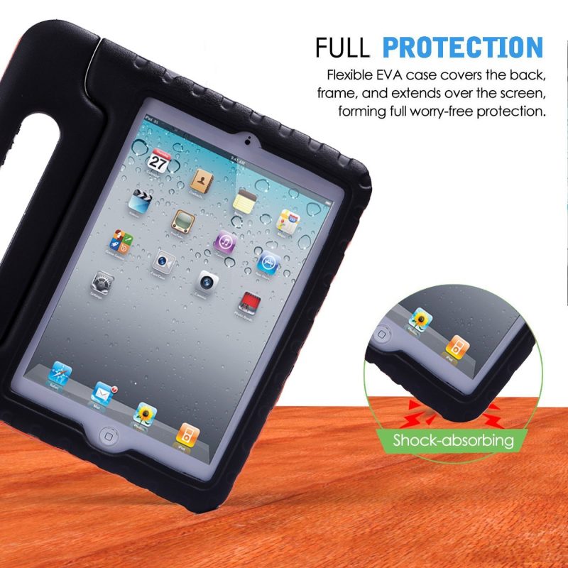 HDE Kids Case for iPad Mini 2 3 -Shock Proof Rugged Heavy Duty Impact Resistant Protective Cover Handle Stand for Apple iPad Mini 1 2 3 Retina (Black) - Image 57