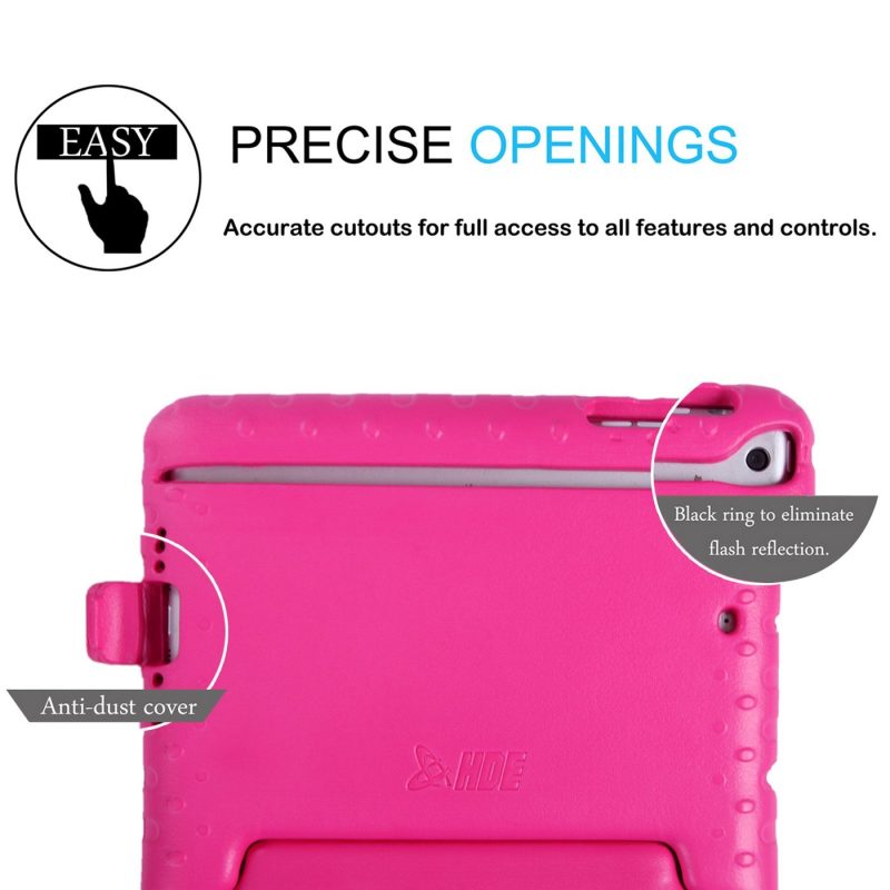 HDE Kids Case for iPad Mini 2 3 -Shock Proof Rugged Heavy Duty Impact Resistant Protective Cover Handle Stand for Apple iPad Mini 1 2 3 Retina (Black) - Image 8