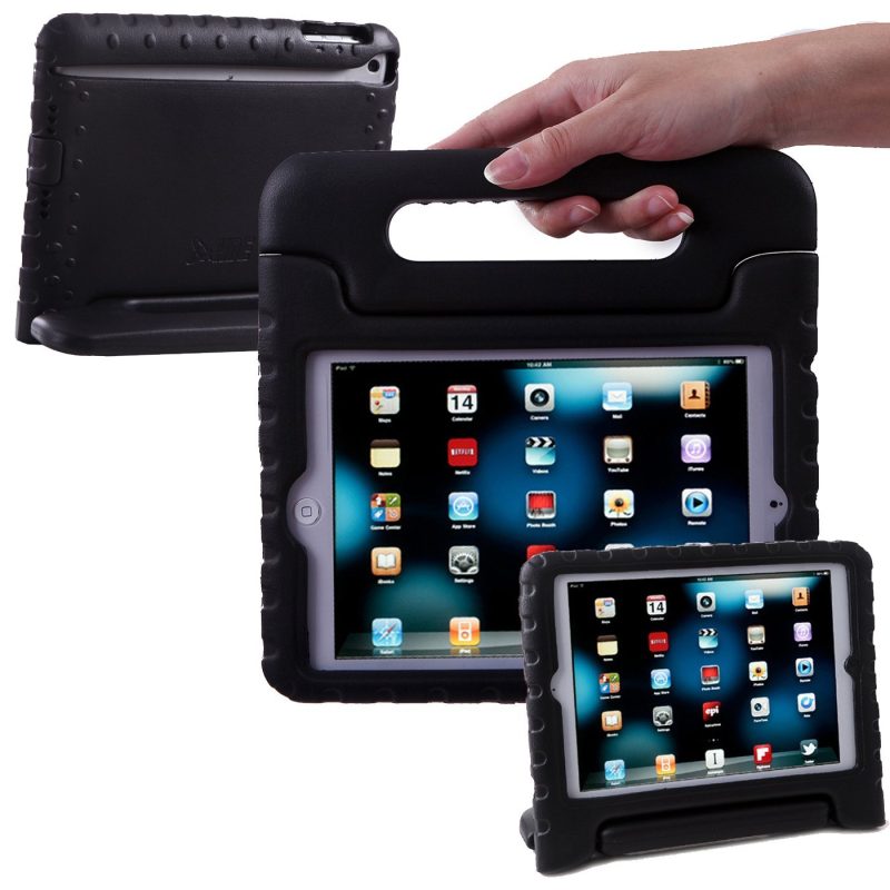 HDE Kids Case for iPad Mini 2 3 -Shock Proof Rugged Heavy Duty Impact Resistant Protective Cover Handle Stand for Apple iPad Mini 1 2 3 Retina (Black) - Image 58