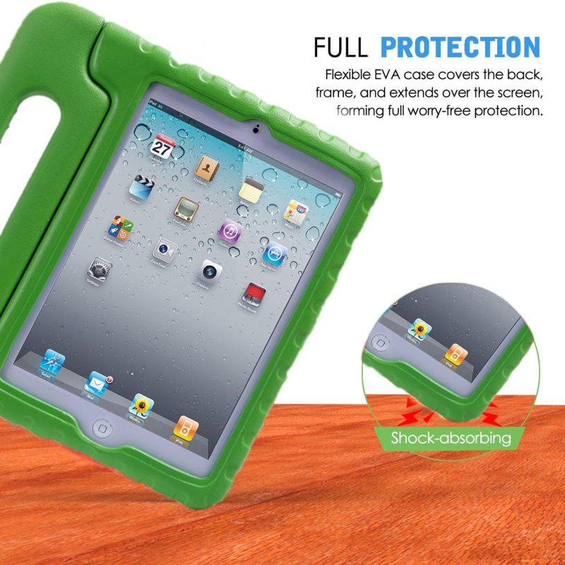 HDE Kids Case for iPad Mini 2 3 -Shock Proof Rugged Heavy Duty Impact Resistant Protective Cover Handle Stand for Apple iPad Mini 1 2 3 Retina (Black) - Image 3