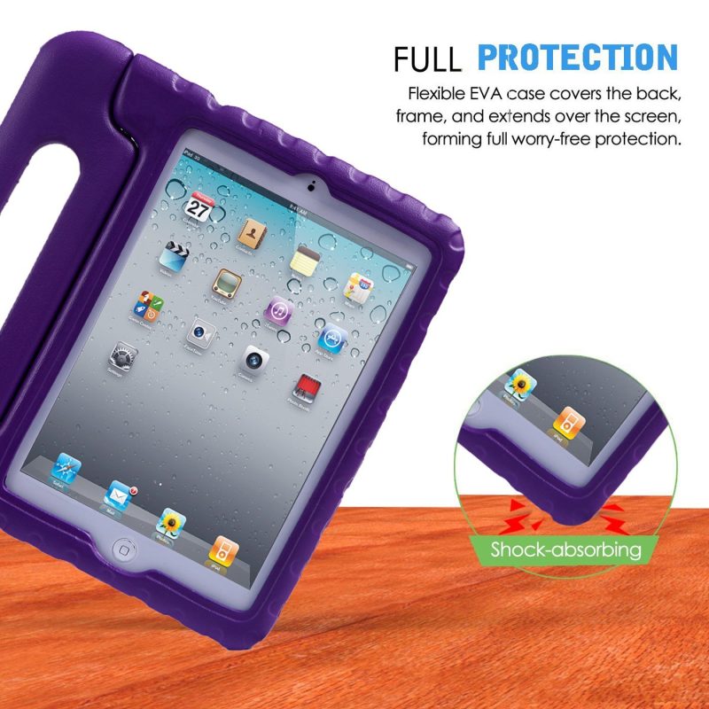HDE Kids Case for iPad Mini 2 3 -Shock Proof Rugged Heavy Duty Impact Resistant Protective Cover Handle Stand for Apple iPad Mini 1 2 3 Retina (Black) - Image 45