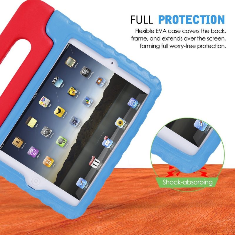 HDE Kids Case for iPad Mini 2 3 -Shock Proof Rugged Heavy Duty Impact Resistant Protective Cover Handle Stand for Apple iPad Mini 1 2 3 Retina (Black) - Image 51