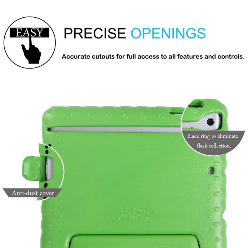 HDE Kids Case for iPad Mini 2 3 -Shock Proof Rugged Heavy Duty Impact Resistant Protective Cover Handle Stand for Apple iPad Mini 1 2 3 Retina (Black) - Image 2