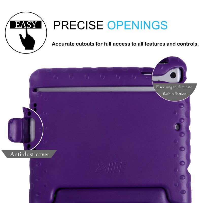 HDE Kids Case for iPad Mini 2 3 -Shock Proof Rugged Heavy Duty Impact Resistant Protective Cover Handle Stand for Apple iPad Mini 1 2 3 Retina (Black) - Image 44