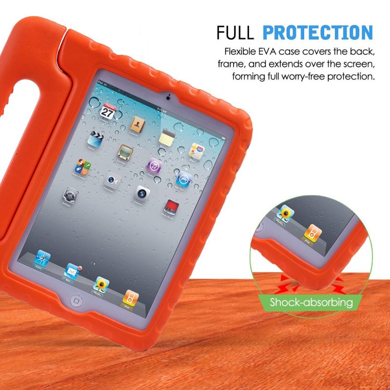 HDE Kids Case for iPad Mini 2 3 -Shock Proof Rugged Heavy Duty Impact Resistant Protective Cover Handle Stand for Apple iPad Mini 1 2 3 Retina (Black) - Image 27